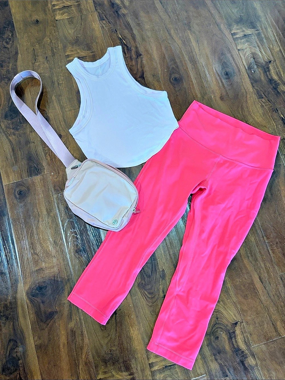 lululemon Pink Bundle! Tank, Leggings, & Belt Bag *Read Description*
